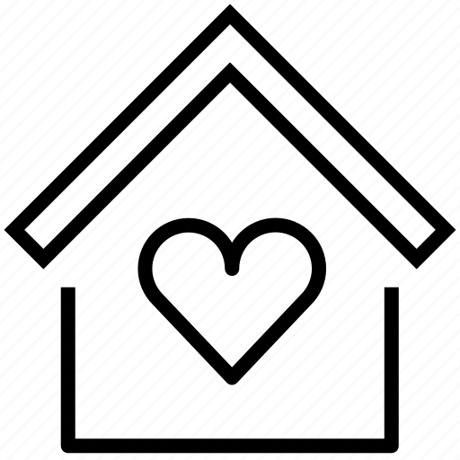 Building, estate, heart, home, love icon - Download on Iconfinder