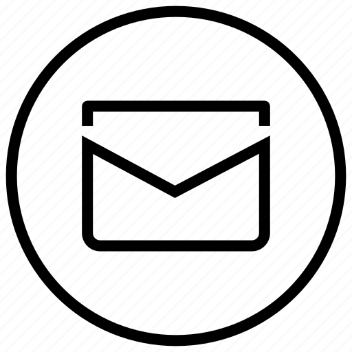 Circle, email, envelope, letter, mail icon - Download on Iconfinder