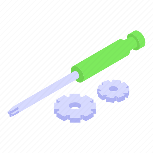 Screwdriver, ssl, certificate, isometric icon - Download on Iconfinder