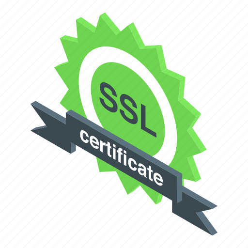 Ssl, certificate, isometric icon - Download on Iconfinder