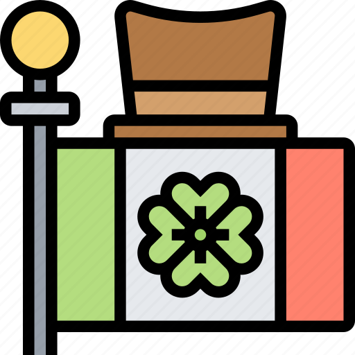 Flag, decoration, patrick, festival, clover icon - Download on Iconfinder