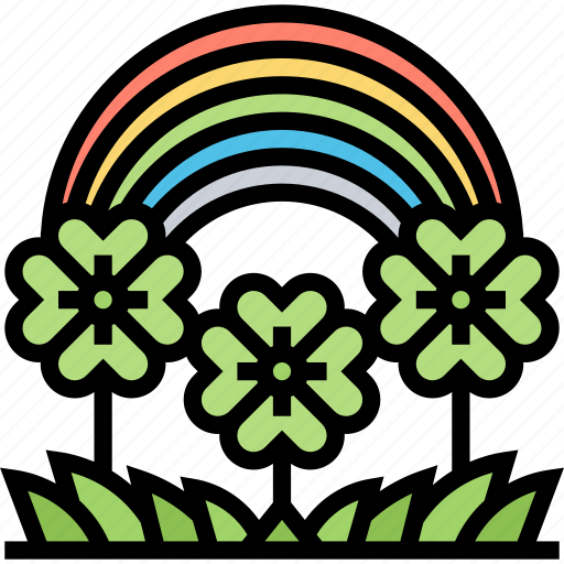 Rainbow, luck, shamrock, fortune, celebrate icon - Download on Iconfinder