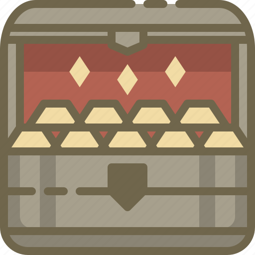 Bar, coin, gold, treasure icon - Download on Iconfinder