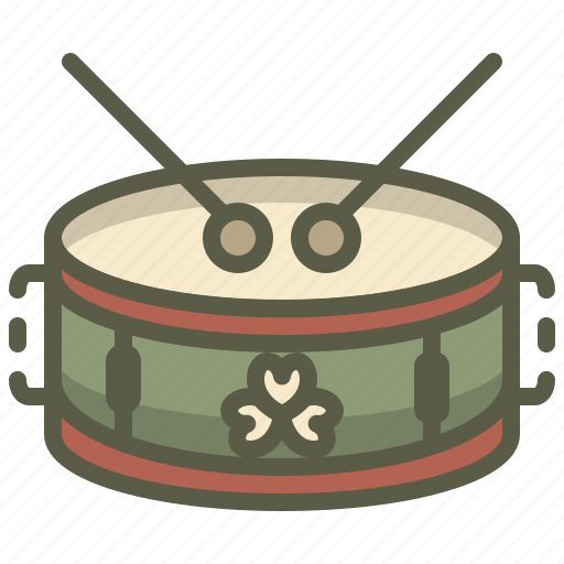 Drum, instrument, patrick, sticks icon - Download on Iconfinder