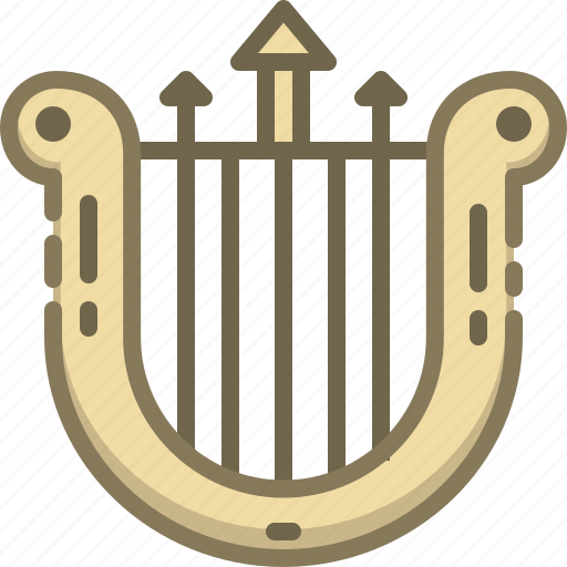 Harp, instrument, music, string icon - Download on Iconfinder