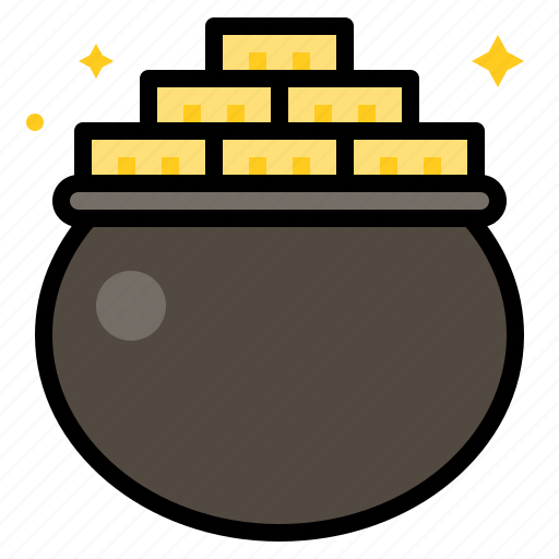 Gold, money, pot, saint patrick icon - Download on Iconfinder