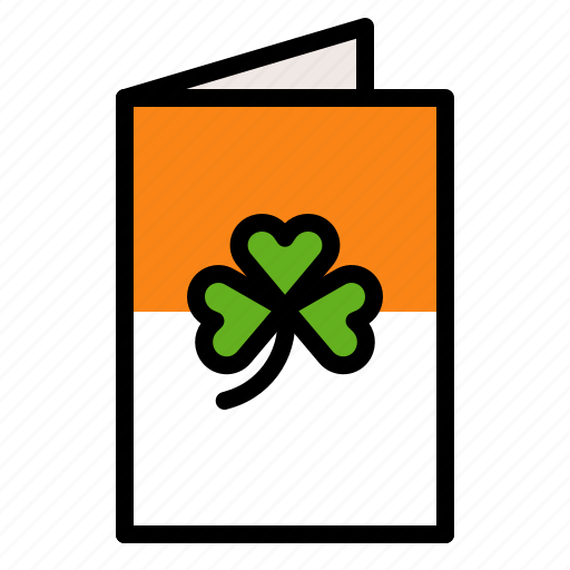 Card, clover, greeting card, saint patrick icon - Download on Iconfinder