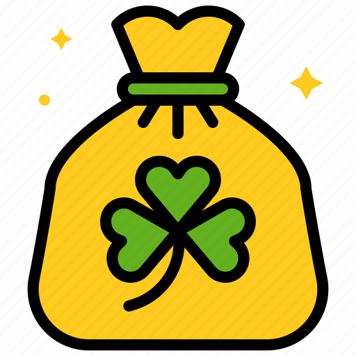 Bag, clover, saint patrick, seed icon - Download on Iconfinder