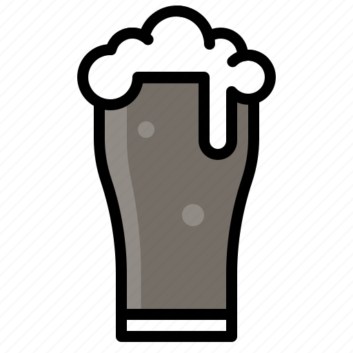 Beer, beverage, black beer, drinks, glass, schwarzbier icon - Download on Iconfinder