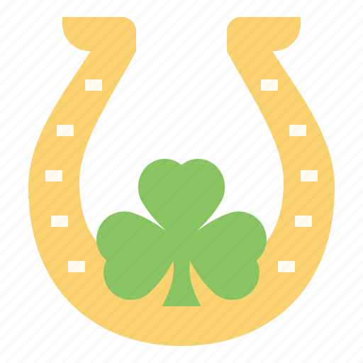 Horseshoe, shamrock, clover, leaf, lucky icon - Download on Iconfinder