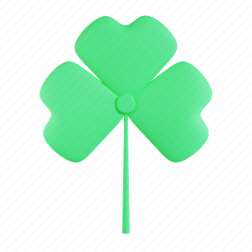 Clover, luck, leaf, irish, green, plant 3D illustration - Download on Iconfinder