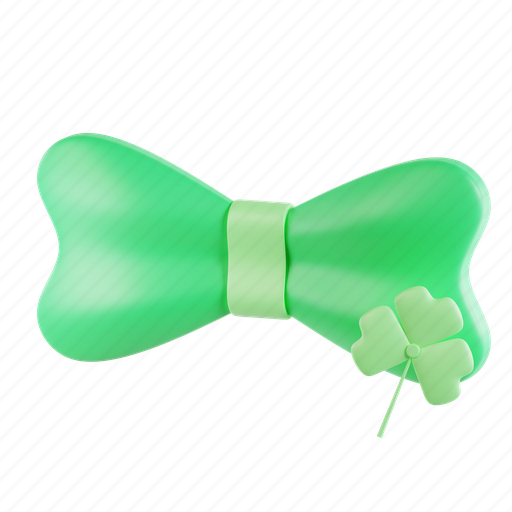 Ribbon, tape, decoration, green, leaf 3D illustration - Download on Iconfinder
