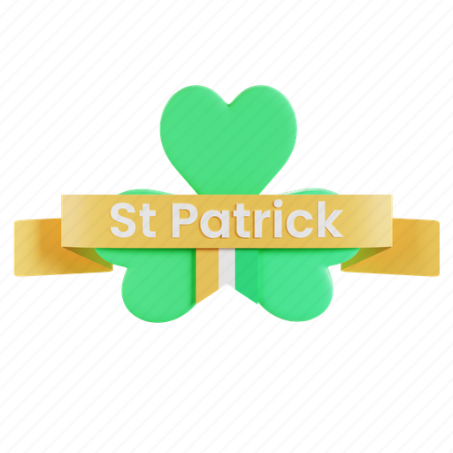 Patrick, saint, green, leaf, event 3D illustration - Download on Iconfinder
