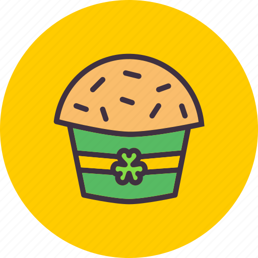 Cake, festival, muffin, patricks, saint, pastry, hygge icon - Download on Iconfinder