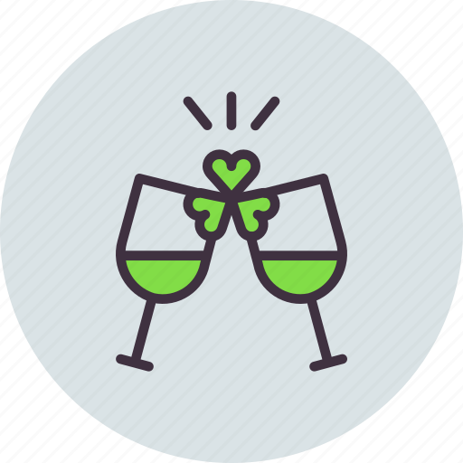 Celebrate, cheers, party, patricks, saint, wine, drink icon - Download on Iconfinder