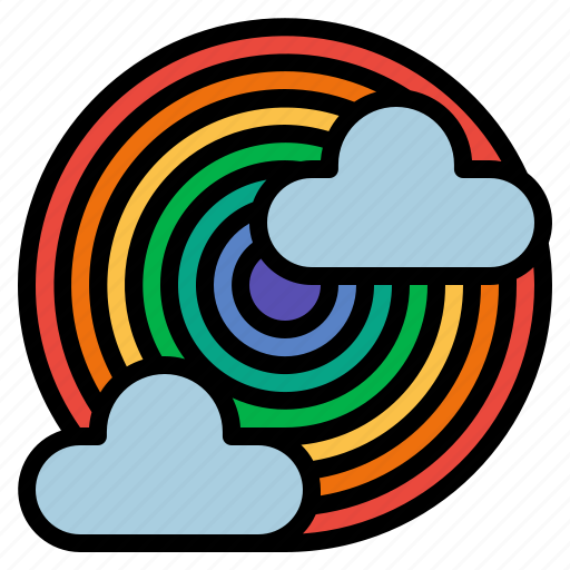 Rainbow, weather, cloud, nature, climate icon - Download on Iconfinder