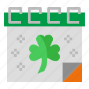 calendar, st, patricks, day, saint, patrick, shamrock, event