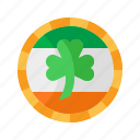 coin, ireland, st, patricks, day, saint, patrick, currency