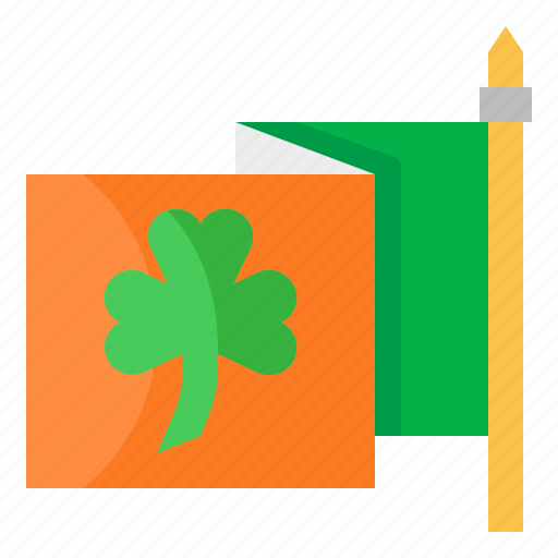 Flag, shamrock, st, patricks, day, saint, patrick icon - Download on Iconfinder