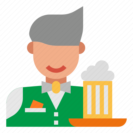 Waiter, pub, bar, beer, party icon - Download on Iconfinder