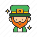 leprechaun, irish, folklore, mythology, fairytale, hat, beard, pot of gold