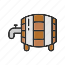barrel, barrel maker, wooden, beer, alcohol, barrel aging, aging, warehouse