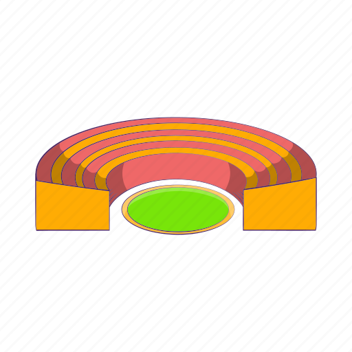 Cartoon, field, semicircular, sign, sport, stadium, team icon - Download on Iconfinder