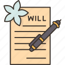 make, will, testament, document, writing