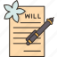make, will, testament, document, writing 