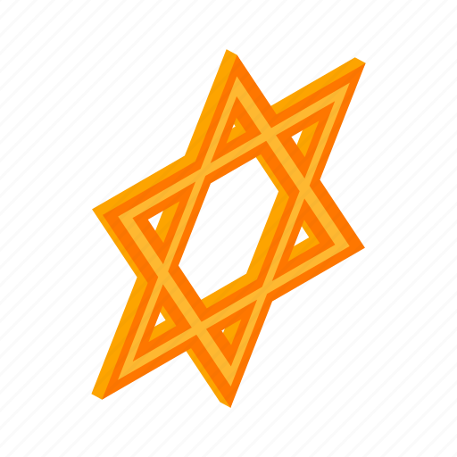 David, isometric, israel, jewish, judaism, religion, star icon - Download on Iconfinder
