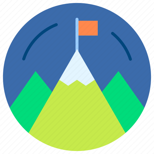 Destination, final, flag, goal, high, mountain icon - Download on Iconfinder