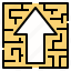 arrow, solution, strategy, maze 