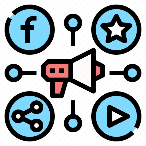 Marketing, social, media, megaphone, online, network icon - Download on Iconfinder