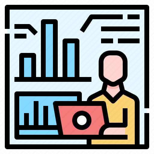 Presentation, report, analysis, statistics icon - Download on Iconfinder