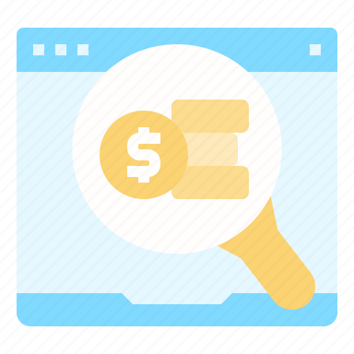 Search, find, money, invest, financial, online icon - Download on Iconfinder