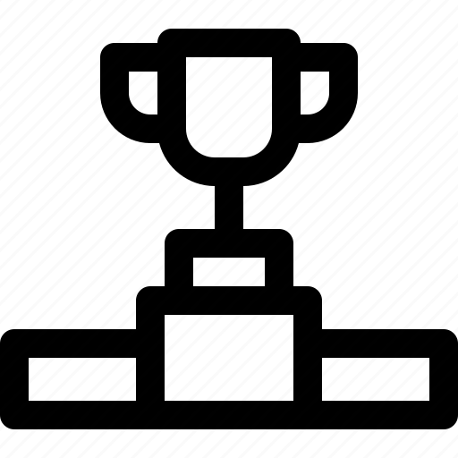 Succes, trophy, winner, podium icon - Download on Iconfinder