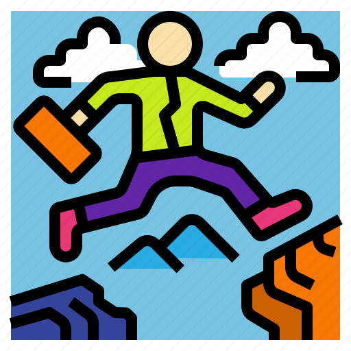 Business, businessman, determine, jump, problem icon - Download on Iconfinder