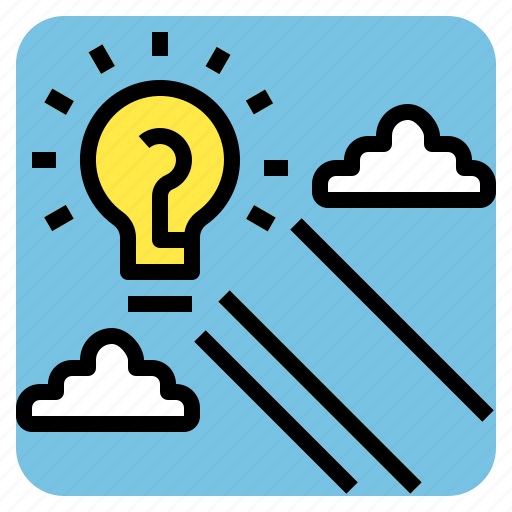 Idea, inovation, lightbulb, sky, startup icon - Download on Iconfinder