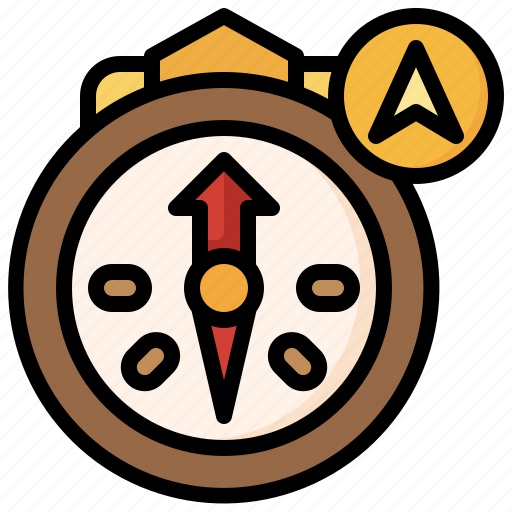 Compass, location, pin, placeholder, map icon - Download on Iconfinder