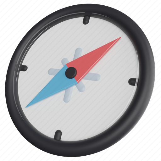 Compass, navigation, direction, location, map, travel, tool 3D illustration - Download on Iconfinder