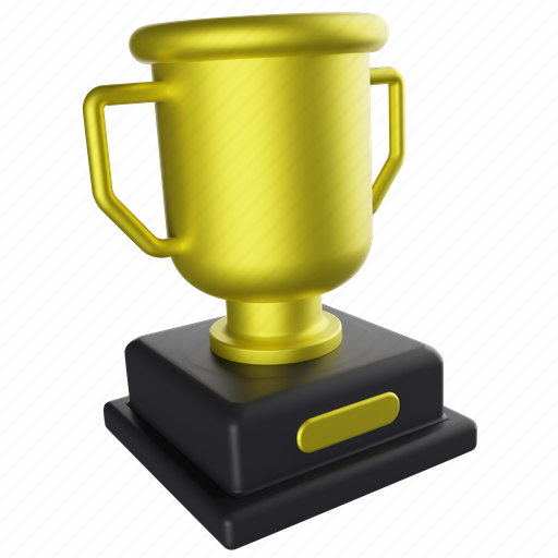 Trophy, cup, award, achievement, reward, success, business 3D illustration - Download on Iconfinder