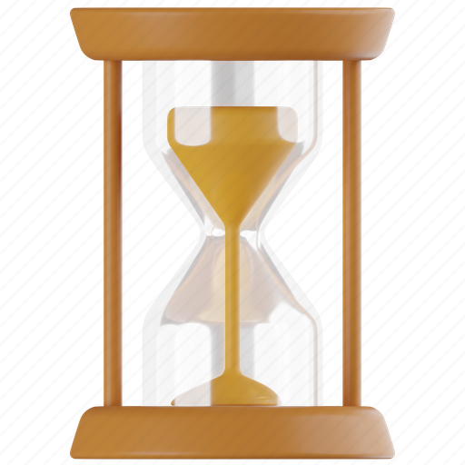 Hourglass, sandglass, time, clock, sand, schedule, deadline 3D illustration - Download on Iconfinder