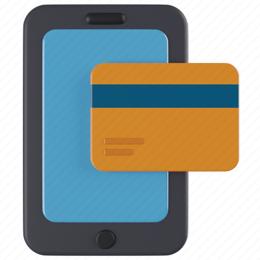 Payment, method, online, money, card, smartphone, device 3D illustration - Download on Iconfinder