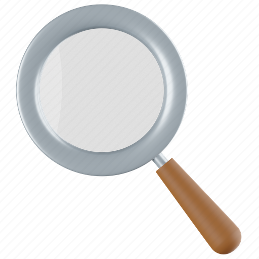Search, find, zoom, magnifier, magnifying, glass, business 3D illustration - Download on Iconfinder