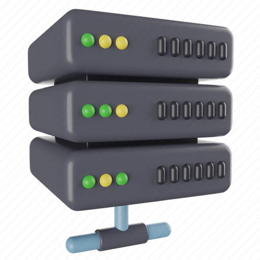 Server, database, data, hosting, connection, internet, technology 3D illustration - Download on Iconfinder