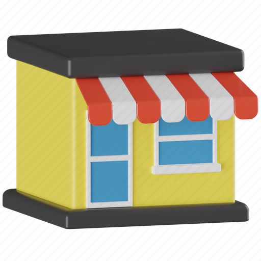 Shop, shopping, buy, sale, finance, store, business 3D illustration - Download on Iconfinder