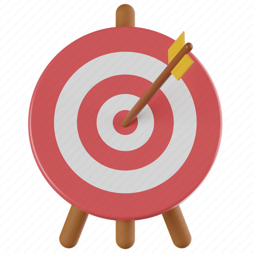 Target, goal, aim, focus, success, arrow, business 3D illustration - Download on Iconfinder