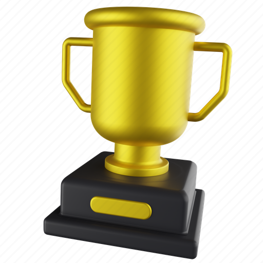 Trophy, cup, achievement, champion, reward, success, business 3D illustration - Download on Iconfinder