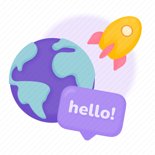 Launch, startup, business, hello world icon - Download on Iconfinder