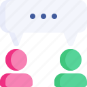 chat, conversation, discussion, dialogue, speech, talk
